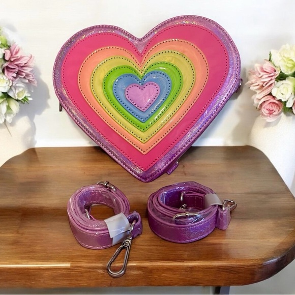 Dolls Kill Handbags - CHOOSE LOVE MINI BACKPACK - PASTEL
CLUB EXX Rainbow Bag NWT